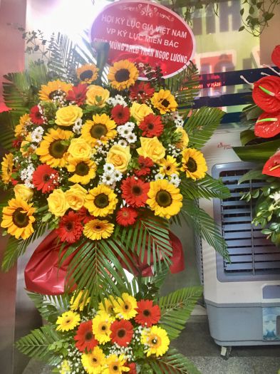 Văn phòng Kỷ lục Miền Bắc gửi hoa chúc mừng Kỷ lục gia, AHLĐ Trần Ngọc Lương