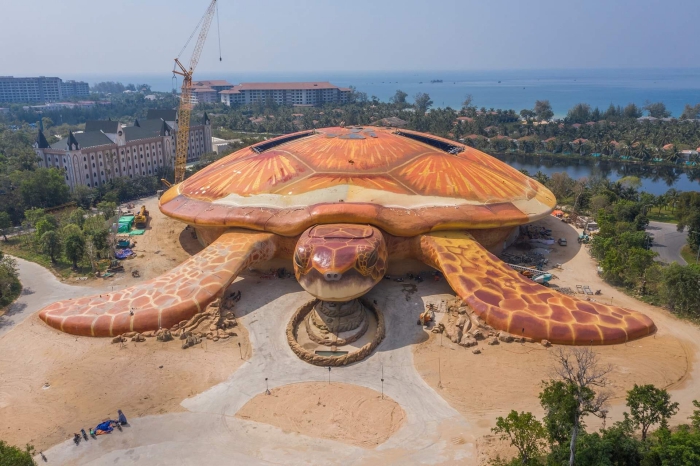 Công trình hình rùa với diện tích lên tới 15.000m2 x 3 tấng