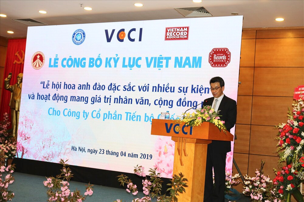 Ngài Shinichi Asazuma, Phó Đại sứ Đại sứ quán Nhật Bản tại Việt Nam phát biểu tại sự kiện.