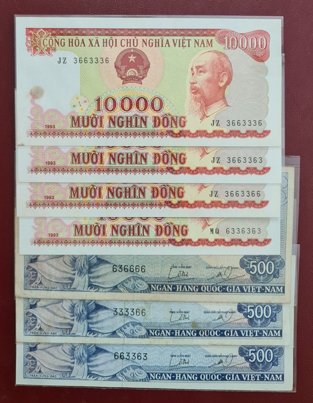 Bộ sưu tập tiền có seri đẹp của Phùng Văn Hùng.