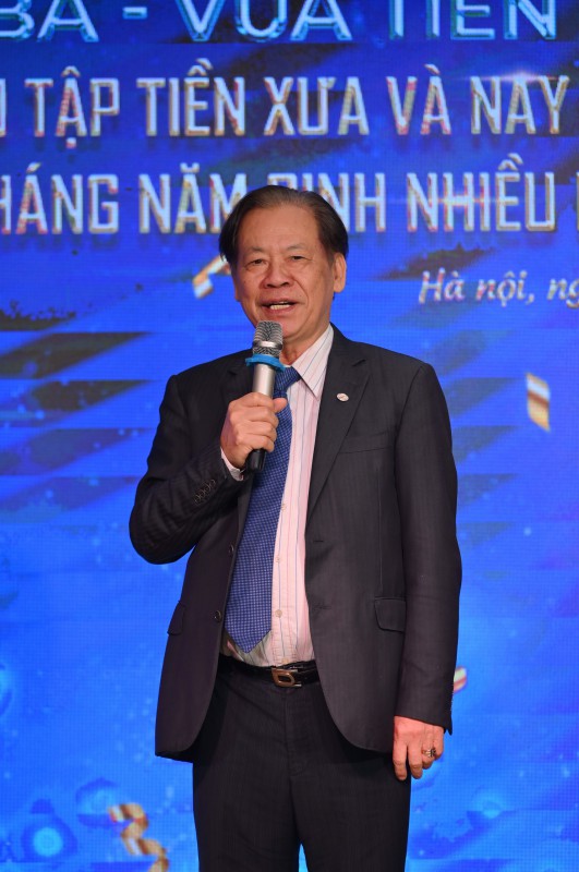 Ông Thang Văn Phúc, nguyên thứ trưởng Bộ Nội vụ, chủ tịch Hội Kỷ lục Gia Việt Nam phát biểu tại sự kiện.