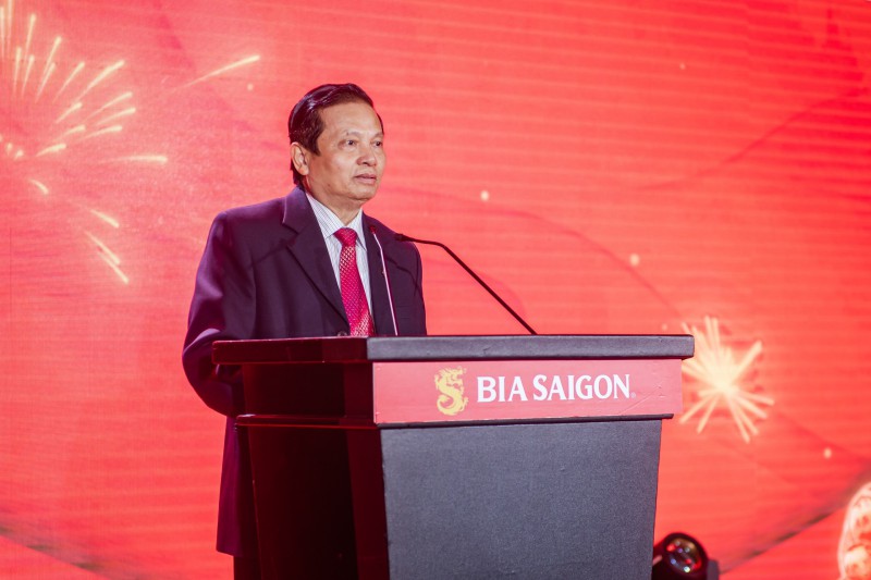 Ông Lê Doãn Hợp, nguyên uỷ viên TW Đảng, nguyên Bộ trưởng Bộ Thông tin Truyền thông, chủ tịch Hội đồng xác lập Tổ chức Kỷ lục Việt Nam phát biểu tại sự kiện.