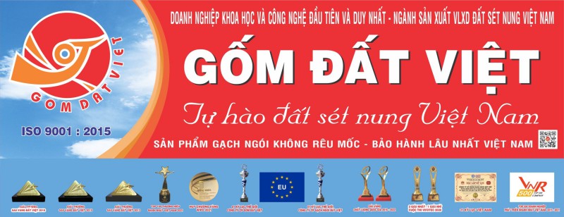 GỐM ĐẤT VIỆT - Tự hào thương hiệu gạch ngói, đất sét nung số 1 Việt Nam.
