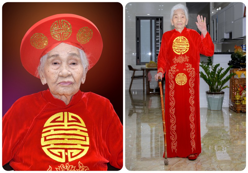 Chân dung cụ bà Nguyễn Thị Tửu (Hà Tĩnh) - Ảnh do gia đình cung cấp