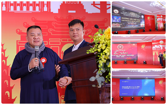 Ông Lê Trần Trường An - TGĐ Tổ chức Kỷ lục Việt Nam (VietKings) giới thiệu về Ngân hàng Thành tựu Kỷ lục gia Toàn cầu - GAB và một số dự án mới của Tổ chức Kỷ lục trong tương lai (Ảnh VietKings) 