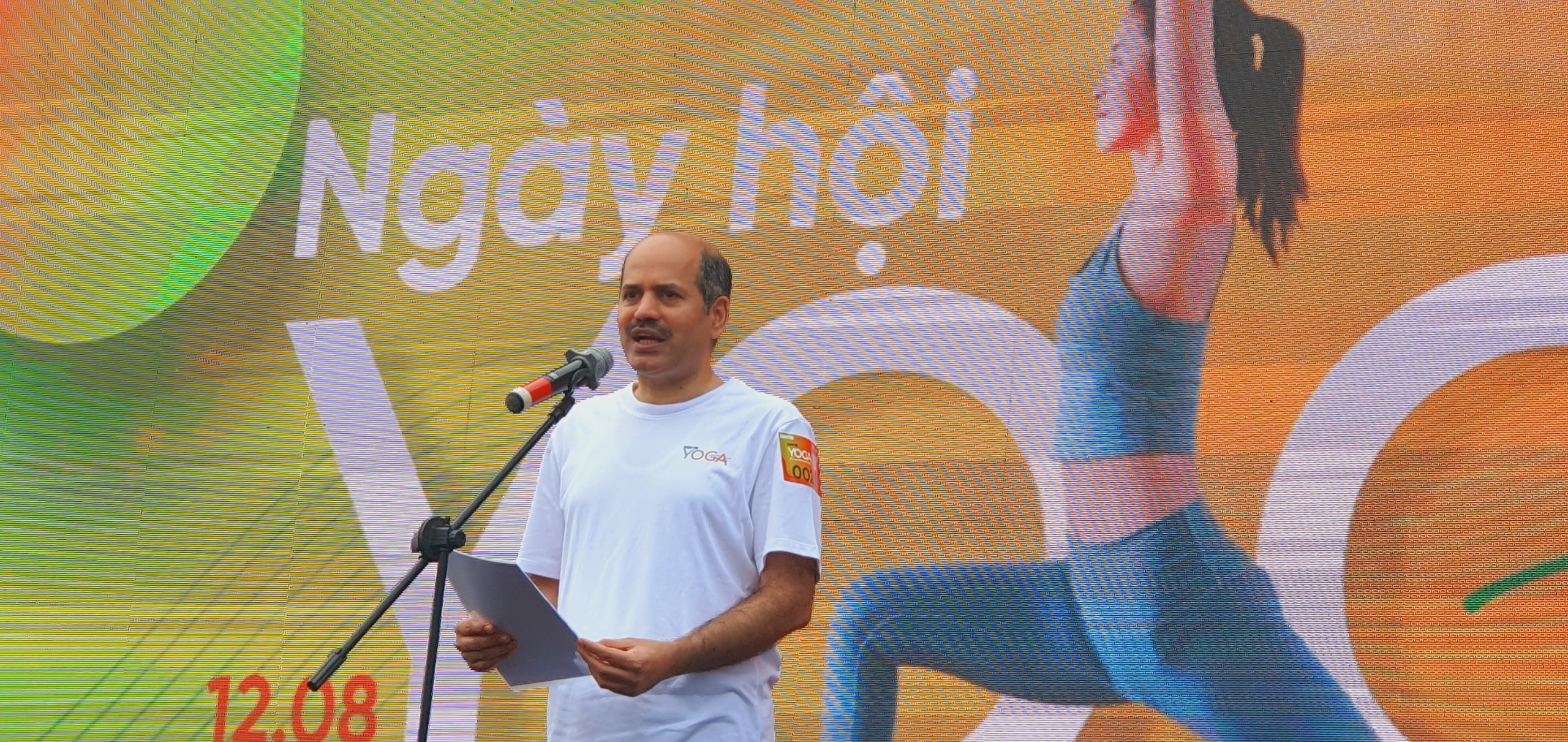 Ông Sandeep Arya​ – Đại sứ Đặc mệnh Toàn quyền Ấn Độ tại Việt Nam phát biểu tại chương trình. (Ảnh: VietKings)