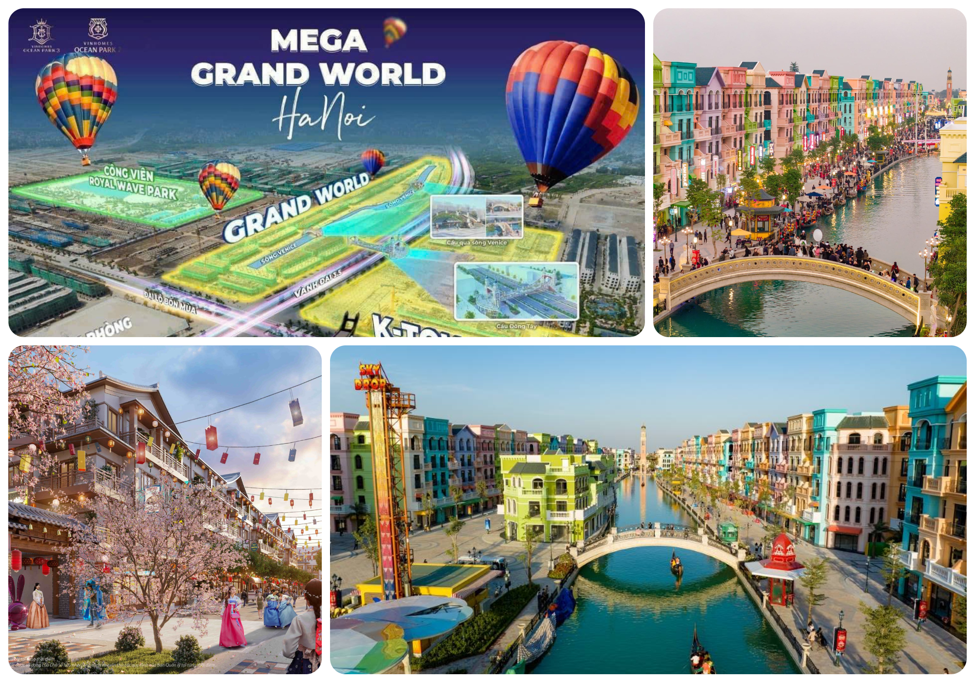 Grand World - Ocean City là điểm đến mới nổi thu hút sự quan tâm của du khách tại phía Đông Hà Nội.