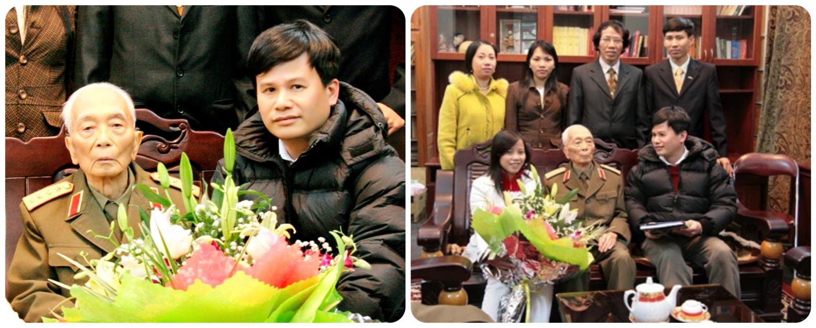 Ông Phạm Hồng Điệp - Chủ tịch Công ty Cổ phần Shinec cùng cán bộ trong một chuyến thăm Đại tướng Võ Nguyên Giáp (Ảnh: shinec.com.vn)