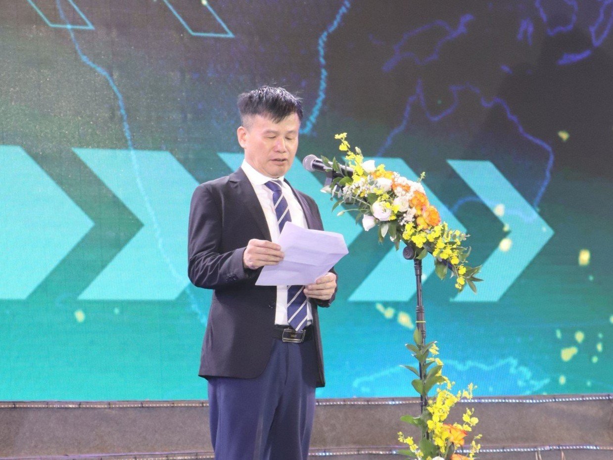 Doanh nhân Phạm Hồng Điệp - Chủ tịch HĐQT Công ty CP Shinec phát biểu tại sự kiện.