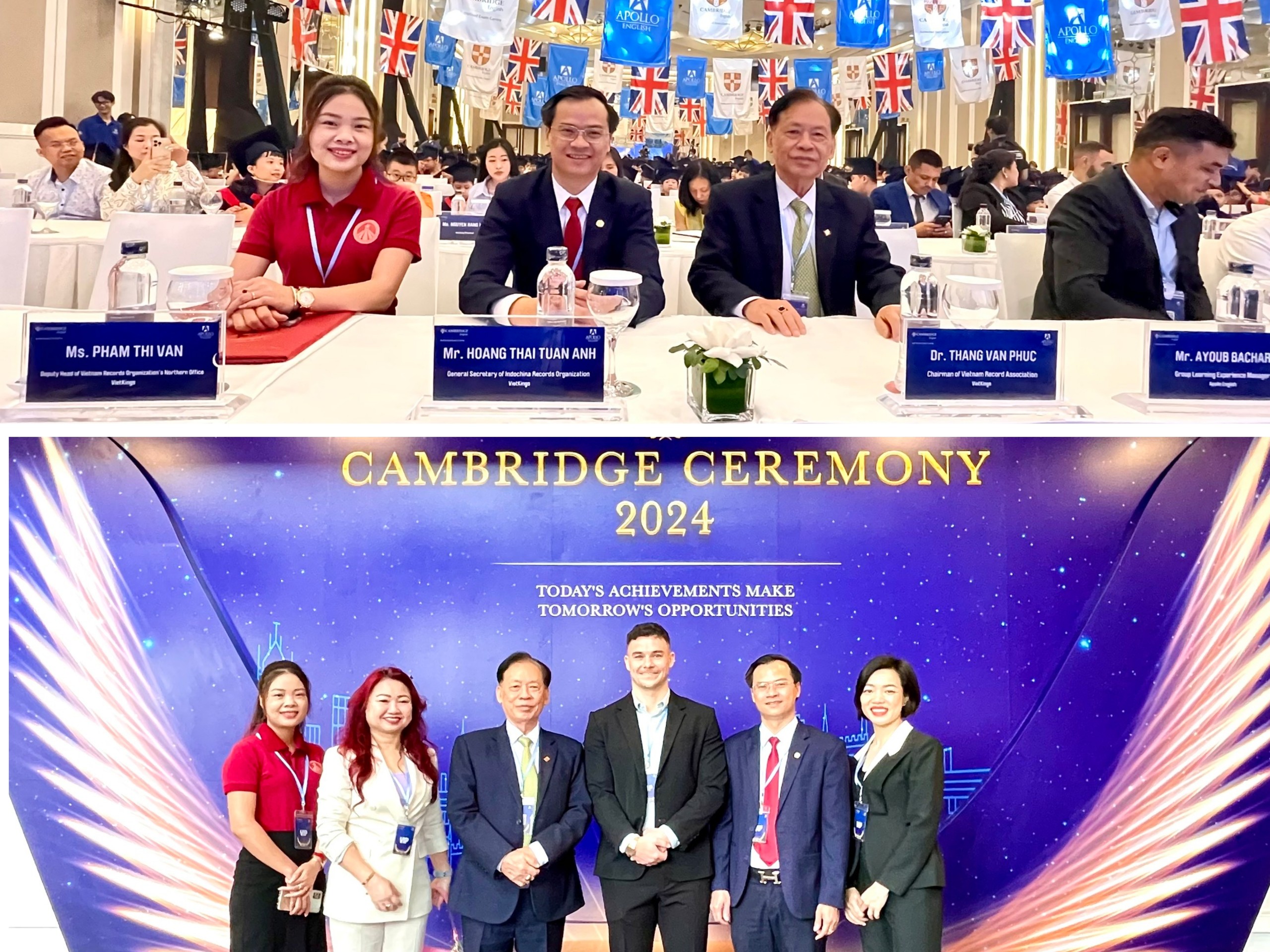 Đại diễn lãnh đạo Tổ chức Kỷ lục Việt Nam tham dự sự kiện.