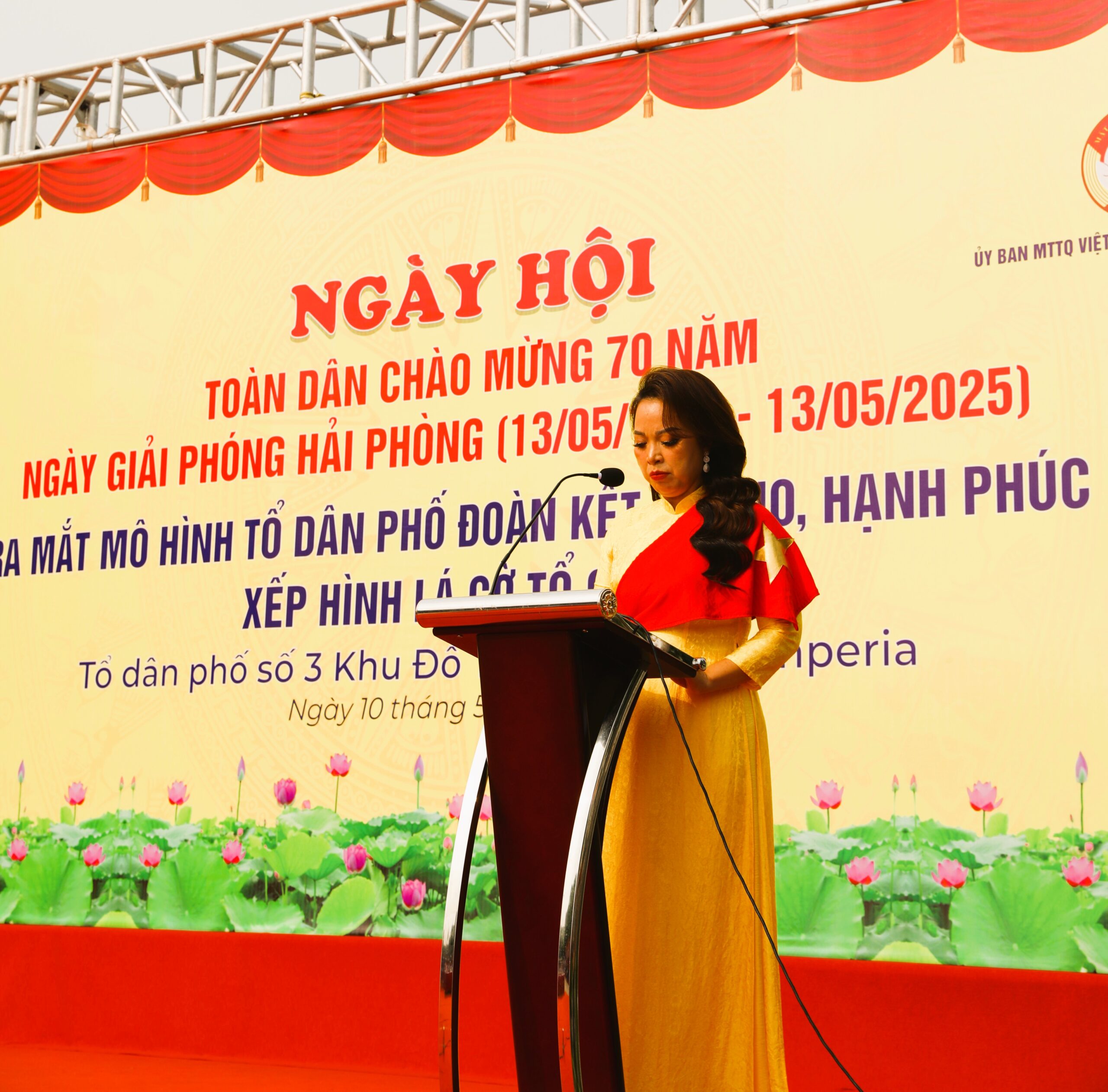 Bà Ngô Thị Hoàng Ngân, phát biểu tại sự kiện.