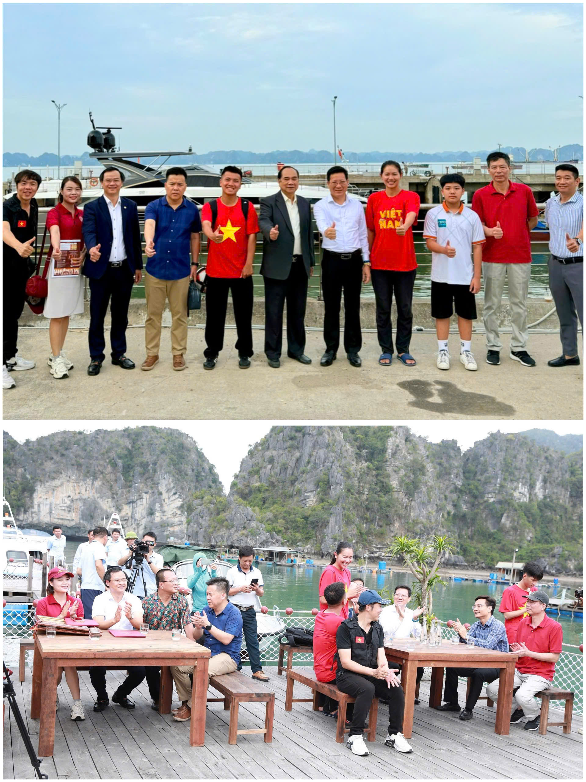 Đại diện Tổ chức Kỷ lục Việt Nam, Đại diện Sở Văn hóa, Thể thao & Du lịch tỉnh Quảng Ninh tại sự kiện.