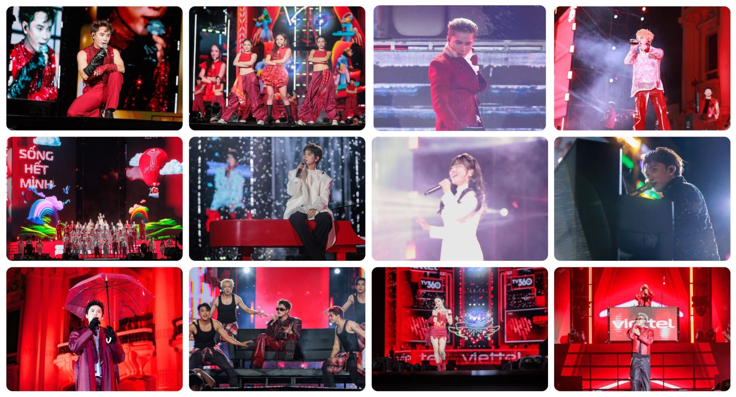 Những tiết mục bùng nổ và sôi động của những tên tuổi hàng đầu trong showbiz Việt tại TPHCM và thủ đô Hà Nội