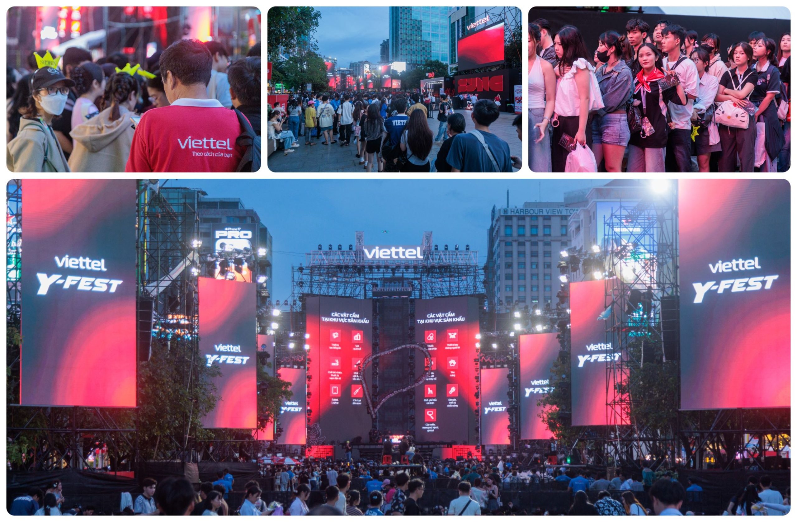 Các khán giả đã có mặt từ sớm để check-in vào sự kiện tại Tp.Hồ Chí Minh