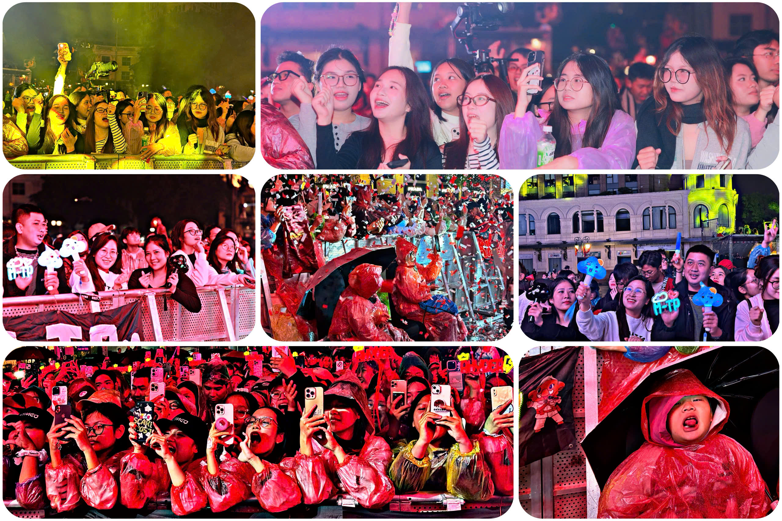 Hàng ngàn khán giả tại hai đầu của đất nước cùng nhau hòa mình vào các giai điệu và vũ điệu cháy bỏng đến từ các nghệ sĩ .